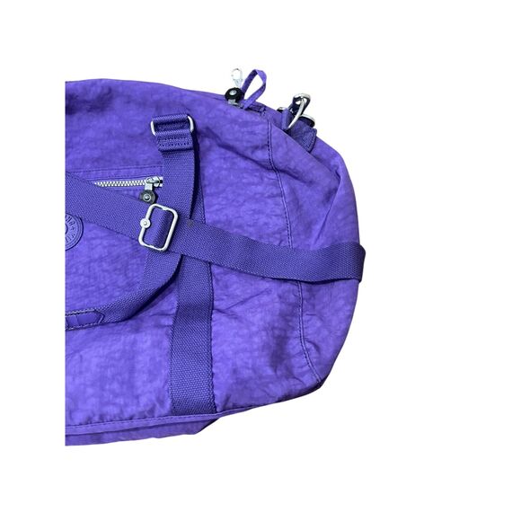 Kipling Itska Shoulder Duffel Bag Purple Gym Travel Yoga - Picture 7 of 11